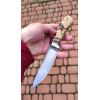 ЗОЛОТА ПЕРЛИНА ніж ручної роботи майстерні VIKTOR KNIVES, купити замовити в Україні, CPM® S125V™ в обкладинках нержавіючої сталі 95Х18, 64 HRC